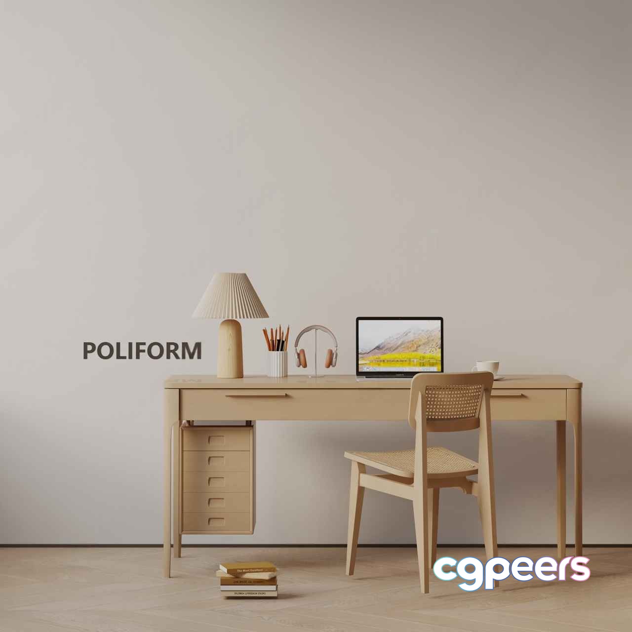 Minimalist Office Space 3D Model - 6533 - VRAY Render Minimalist Office Space 3D Model - 6533 - VRAY Render