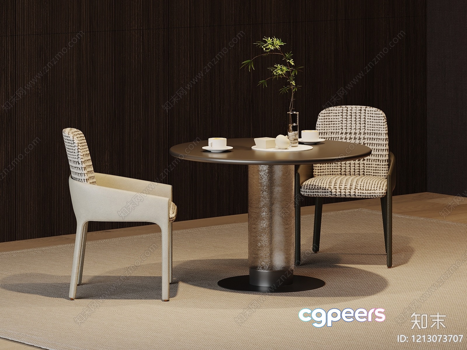 Modern Dining Table 3D Model - 16717 - VRAY Render Modern Dining Table 3D Model - 16717 - VRAY Render