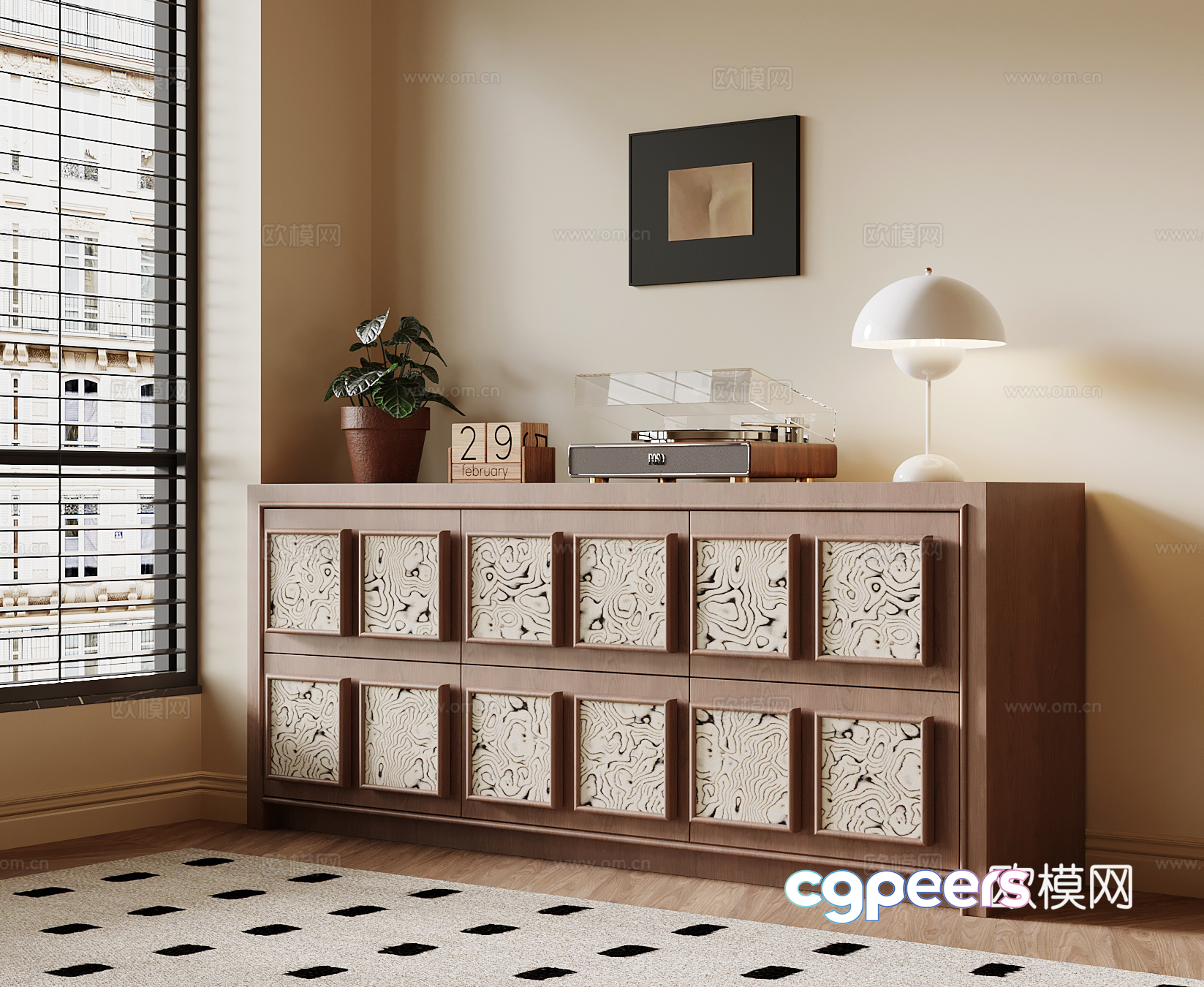 Modern Living Room 3D Model - 4272 - VRAY Render Modern Living Room 3D Model - 4272 - VRAY Render
