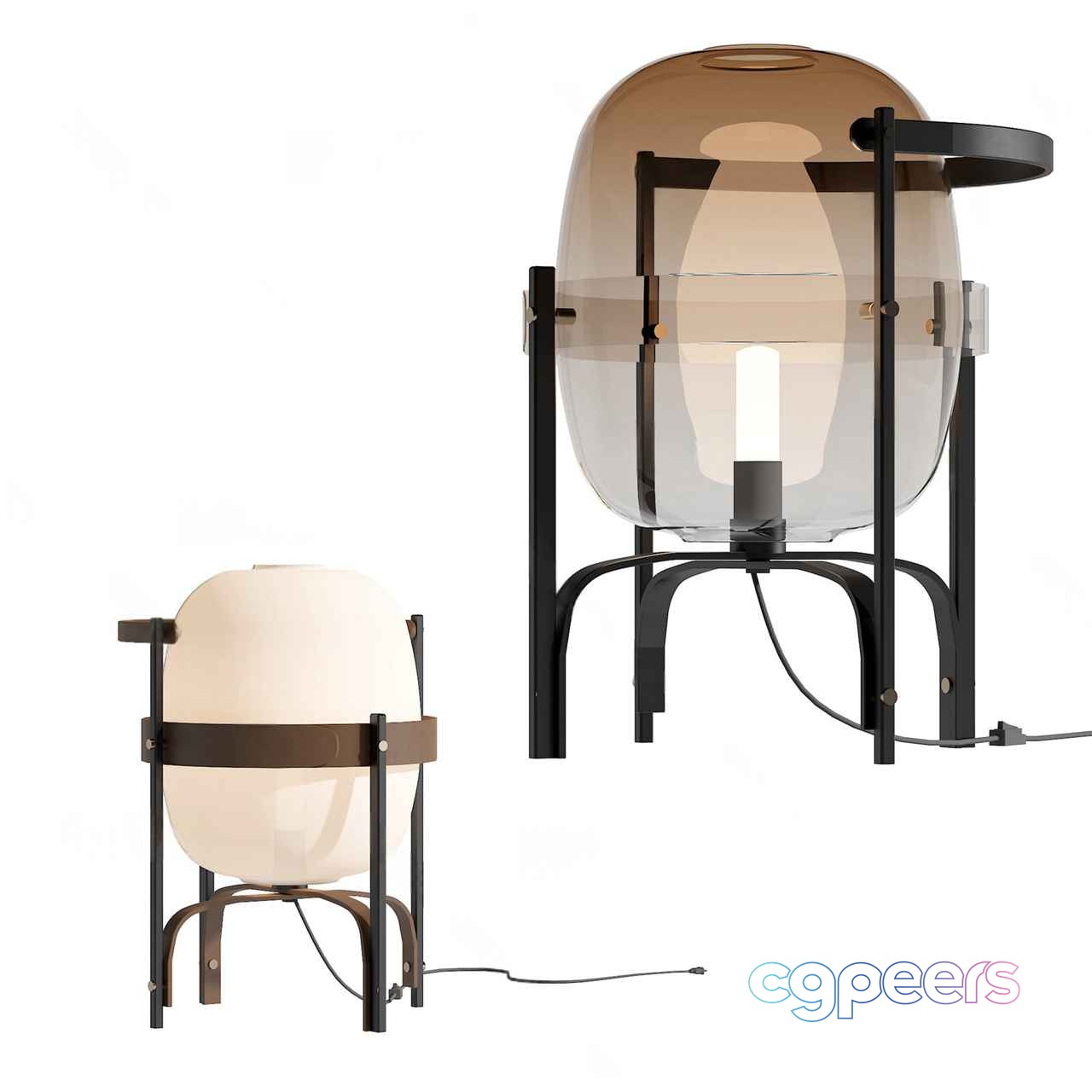 Modern Glass Lamp 3D Model - 17338 - VRAY Render