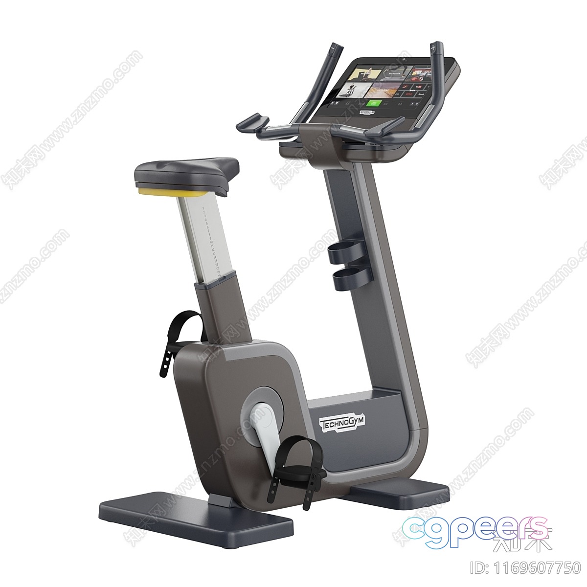 A Gray Exercise Bike 3D Model - 17711 - VRAY Render