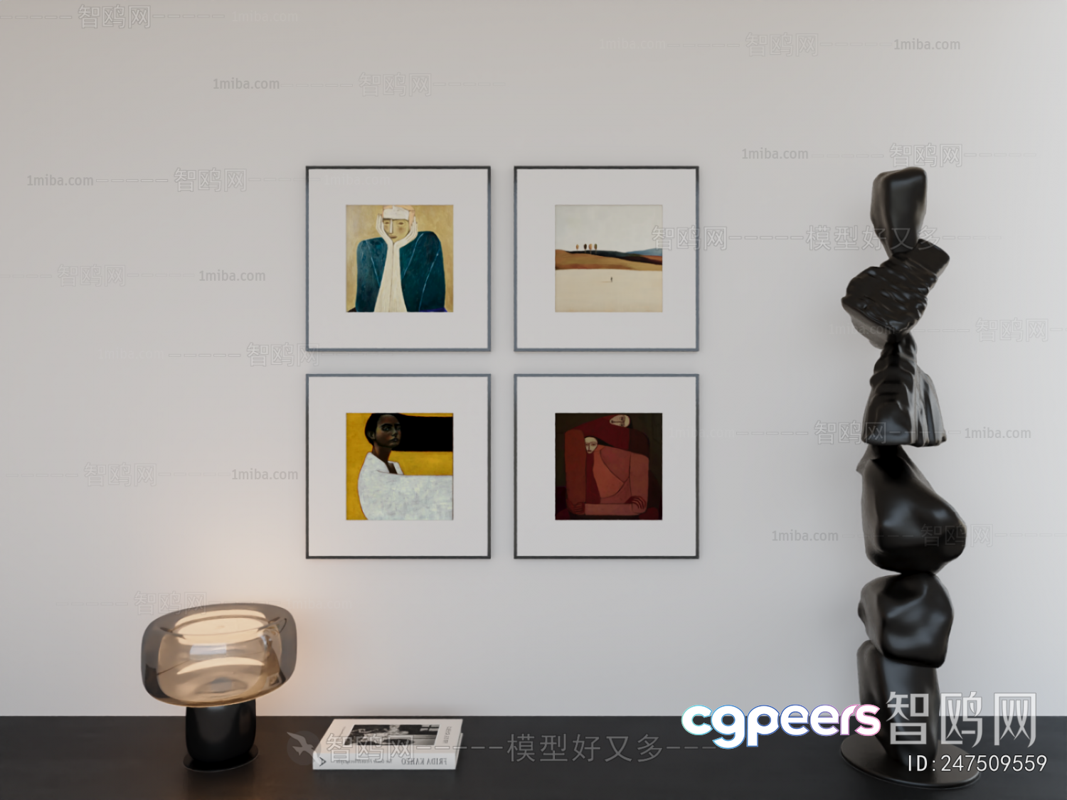 Modern Living Room 3D Model - 21076 - VRAY Render Modern Living Room 3D Model - 21076 - VRAY Render