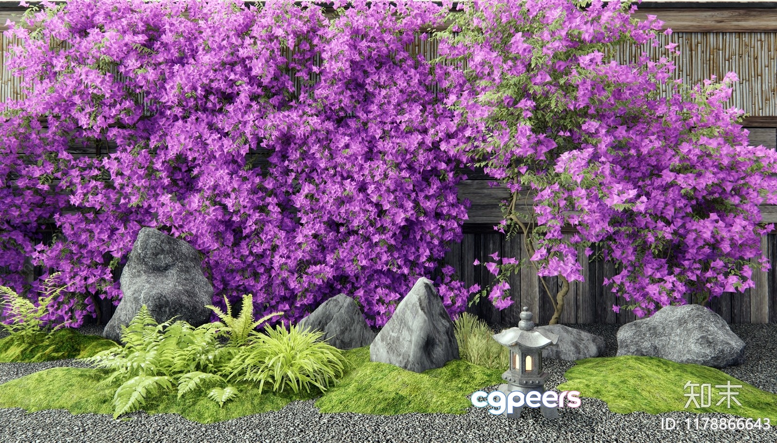 Japanese Garden Scene 3D Model - 23420 - VRAY Render