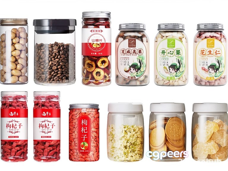 Multiple Jars Of Food 3D Model - 22867 - VRAY Render Multiple Jars Of Food 3D Model - 22867 - VRAY Render