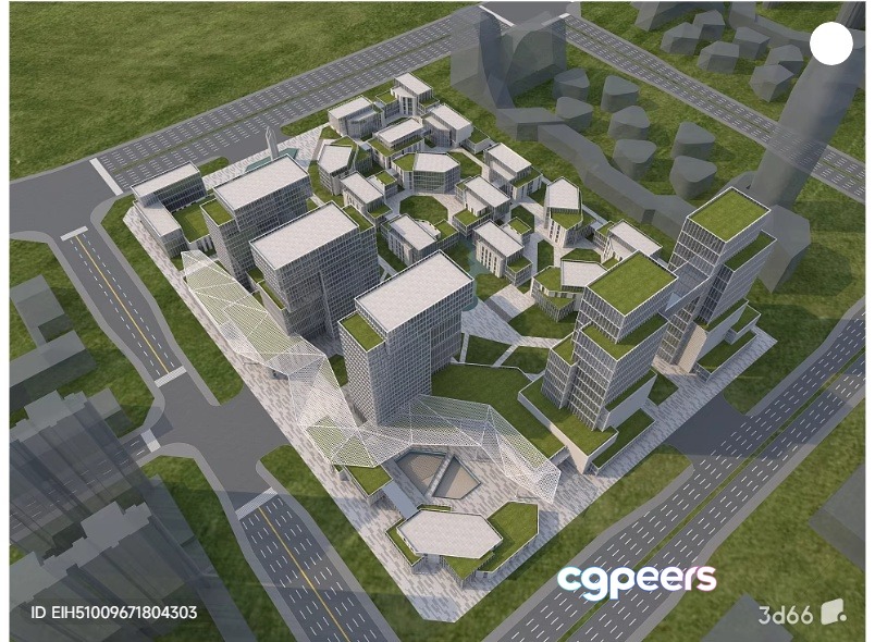 3D Building Design 3D Model - 2099 - VRAY Render 3D Building Design 3D Model - 2099 - VRAY Render
