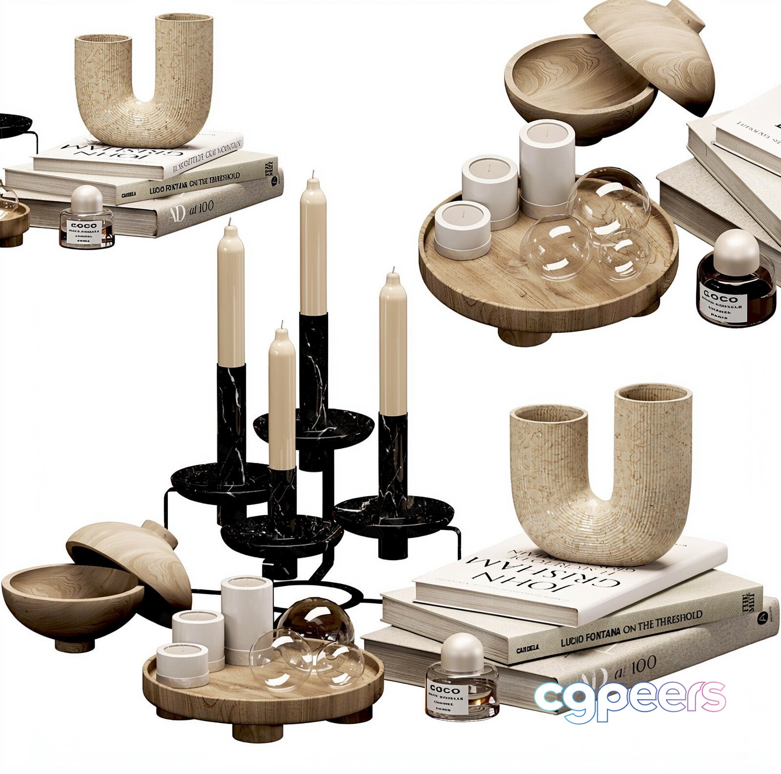 Modern Home Decor 3D Model - 19602 - VRAY Render