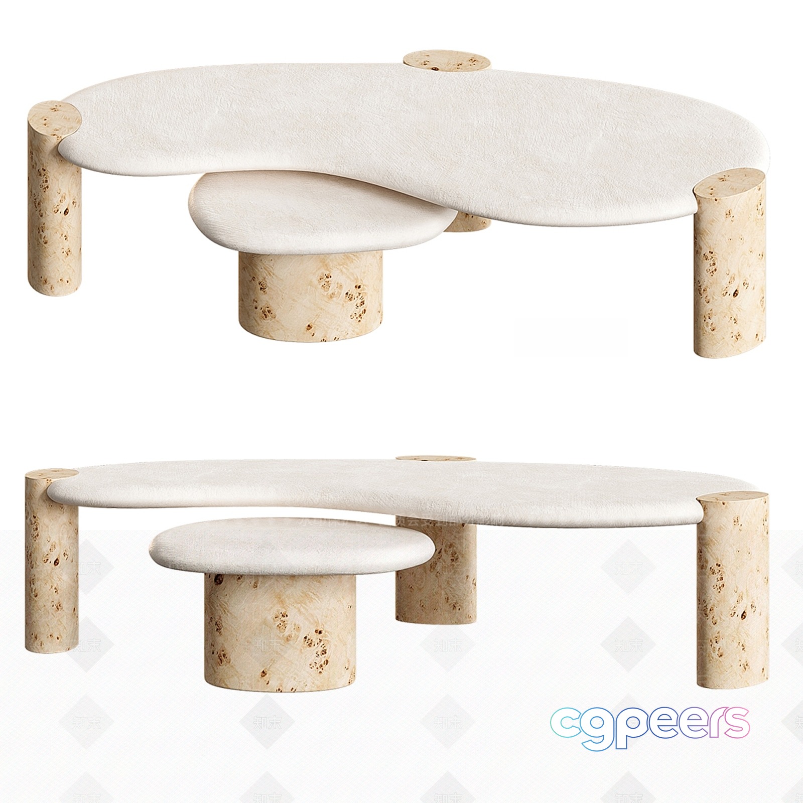 Modern Minimalist Table 3D Model - 16492 - CORONA Render Modern Minimalist Table 3D Model - 16492 - CORONA Render
