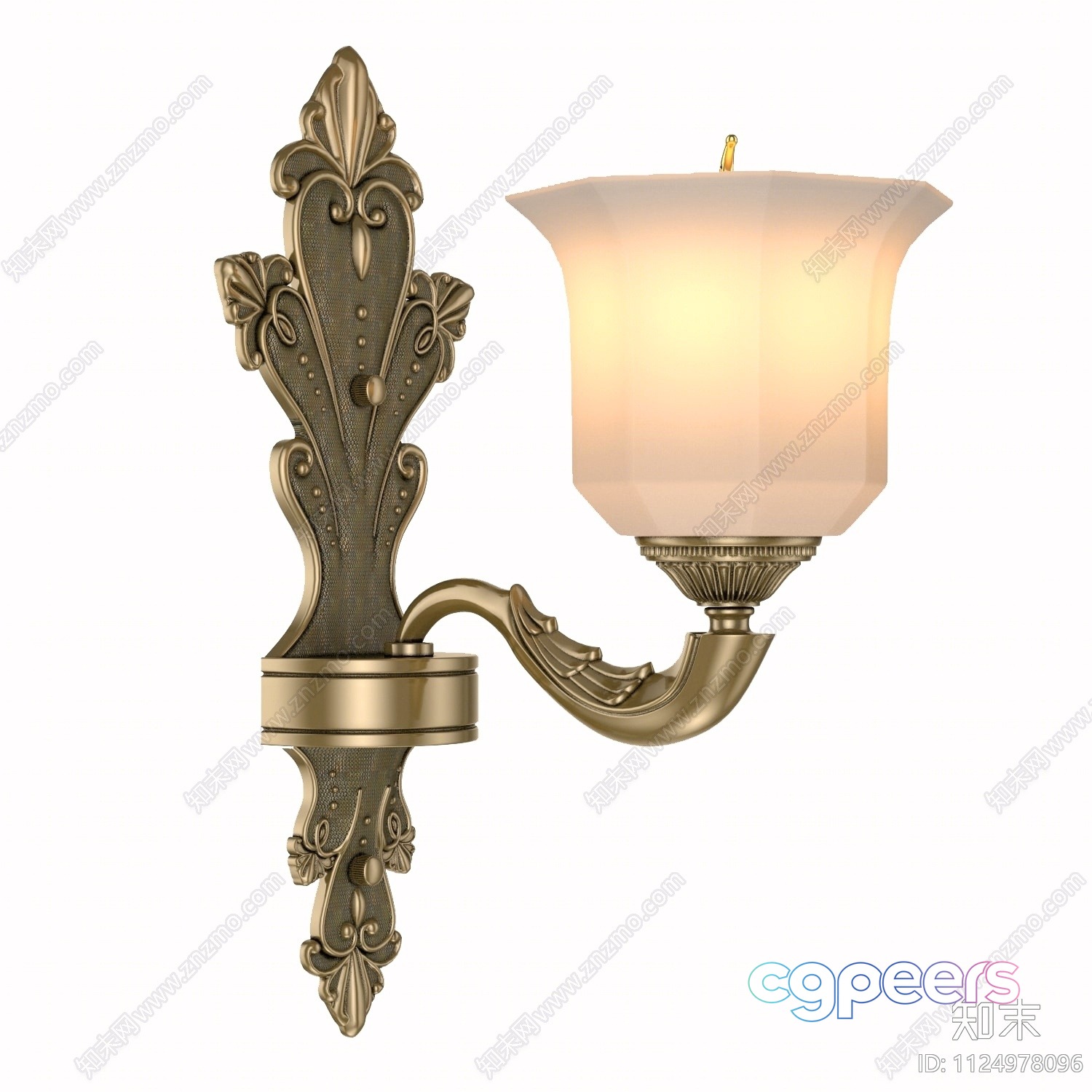 Gold Light Fixture 3D Model - 9027 - VRAY Render Gold Light Fixture 3D Model - 9027 - VRAY Render