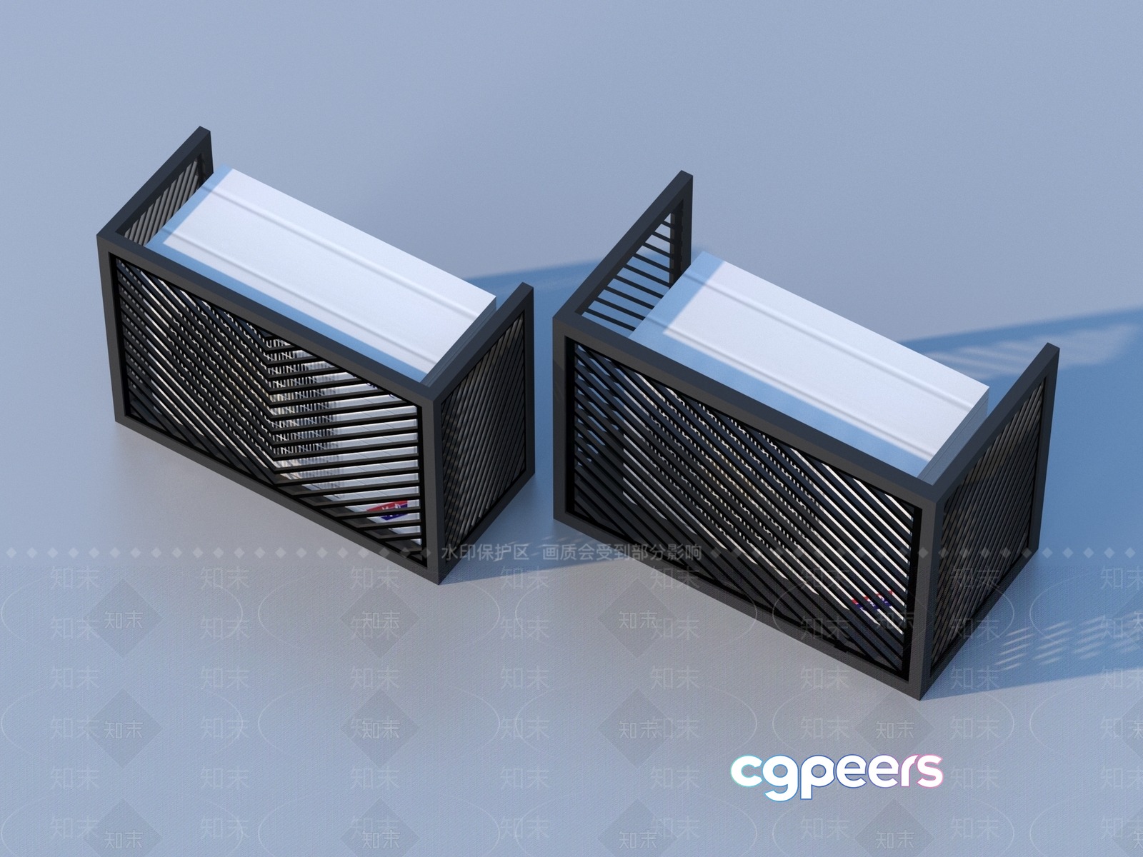 Modern Storage Boxes 3D Model - 23206 - VRAY Render Modern Storage Boxes 3D Model - 23206 - VRAY Render