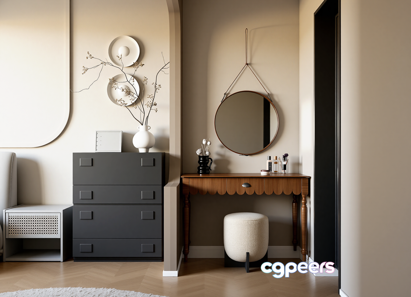 Modern Dresser 3D Model - 10960 - VRAY Render Modern Dresser 3D Model - 10960 - VRAY Render