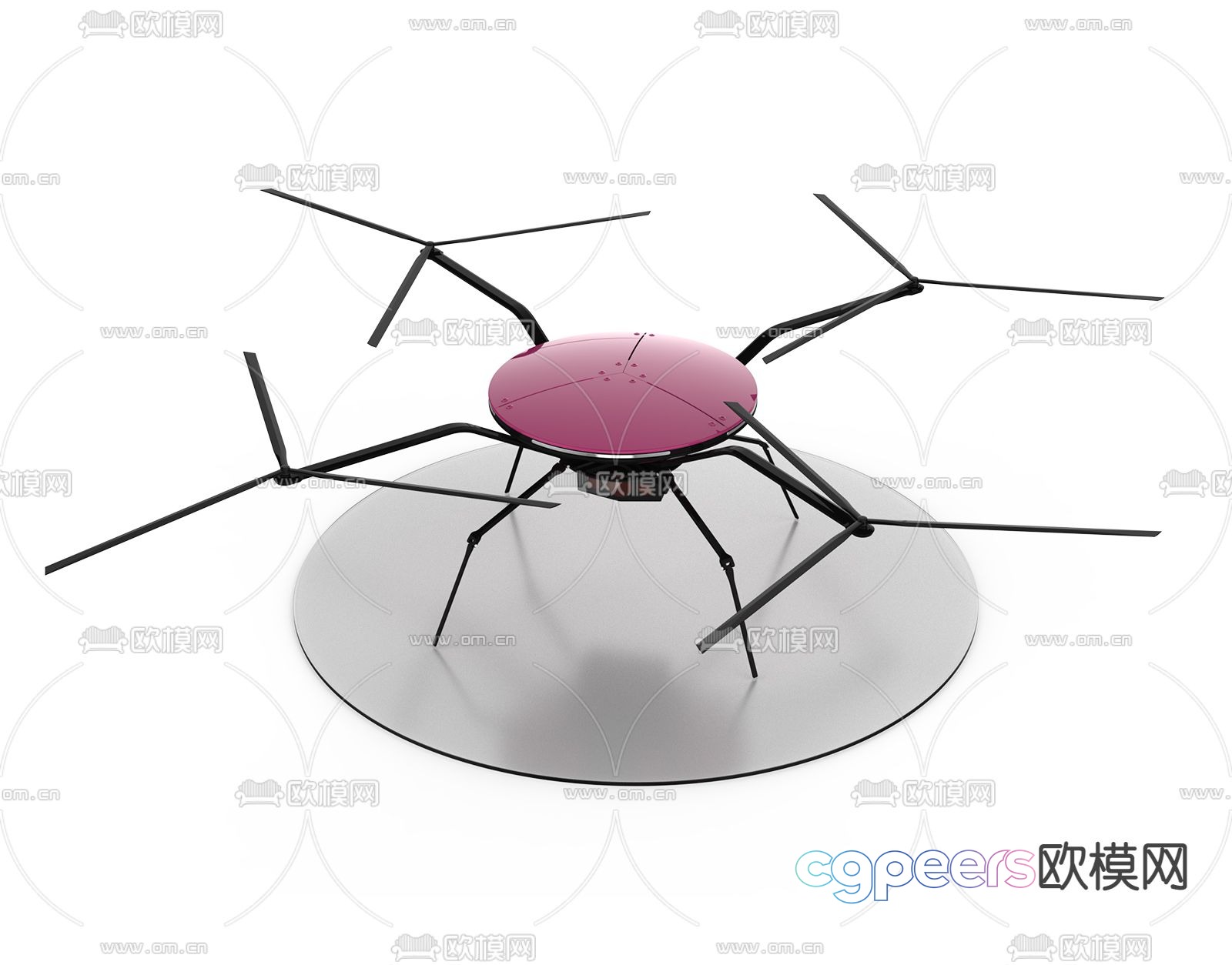 Modern drone 3d model Modern drone 3d model