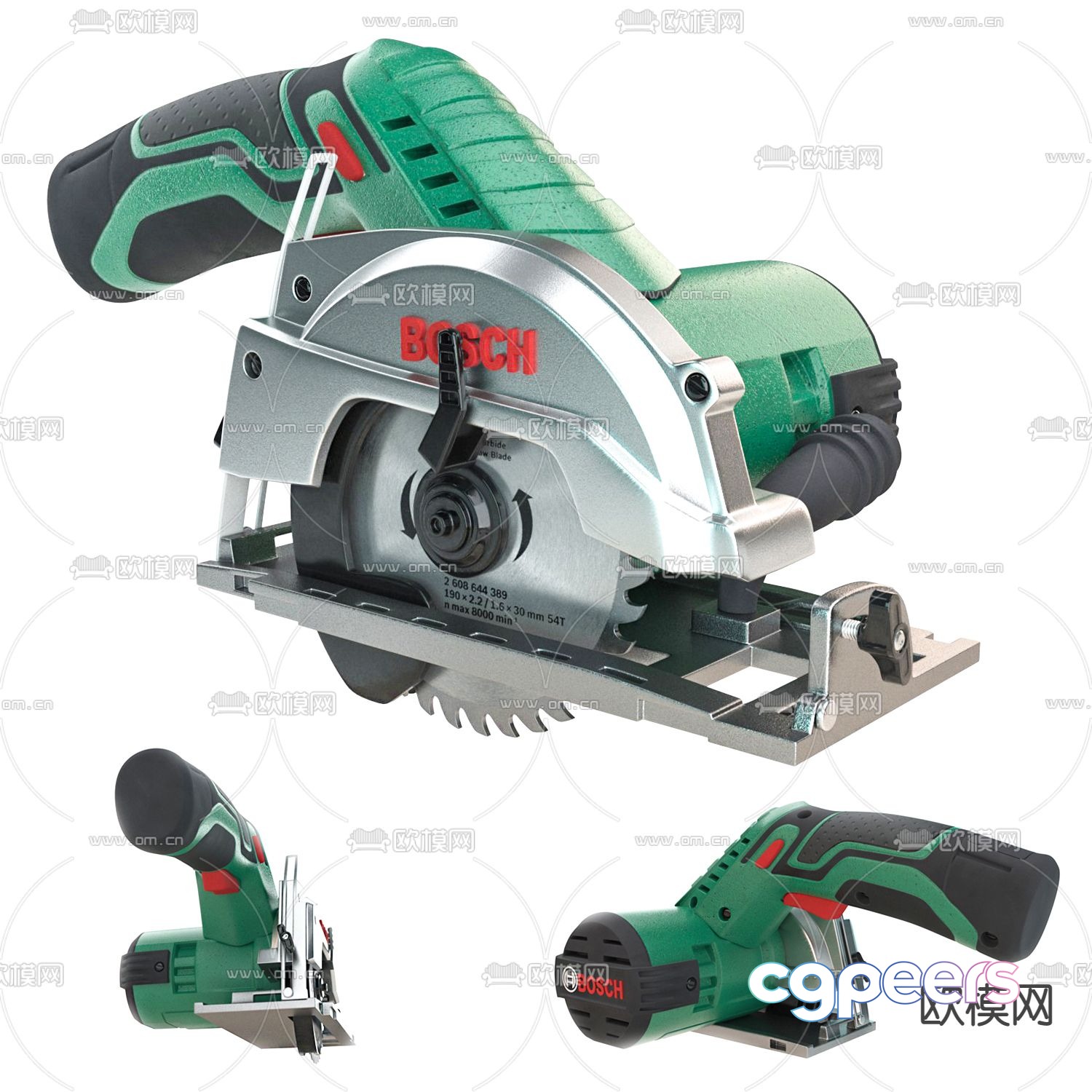 Modern hand chainsaw 3d model Modern hand chainsaw 3d model
