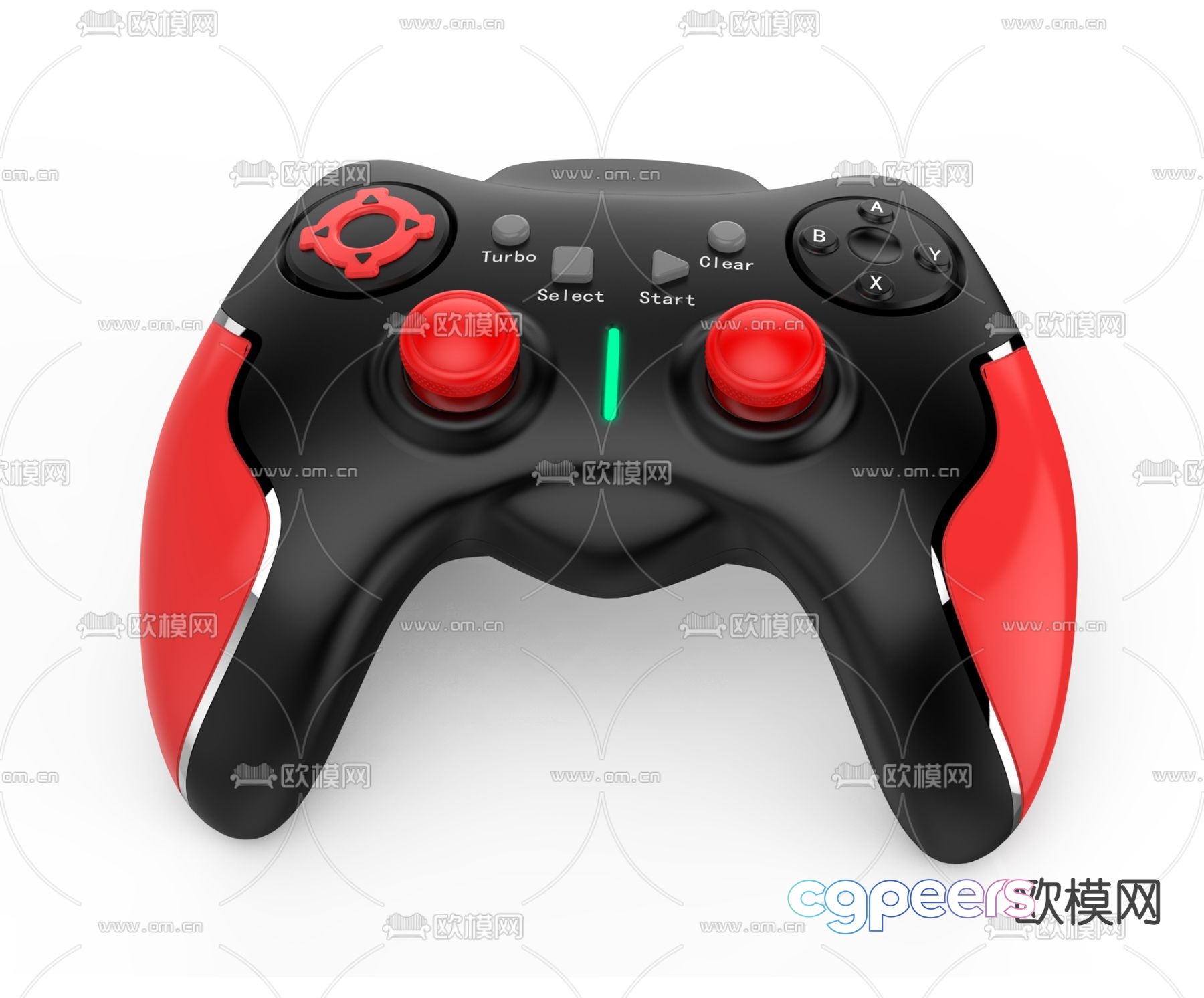 Modern gamepad 3d model Modern gamepad 3d model