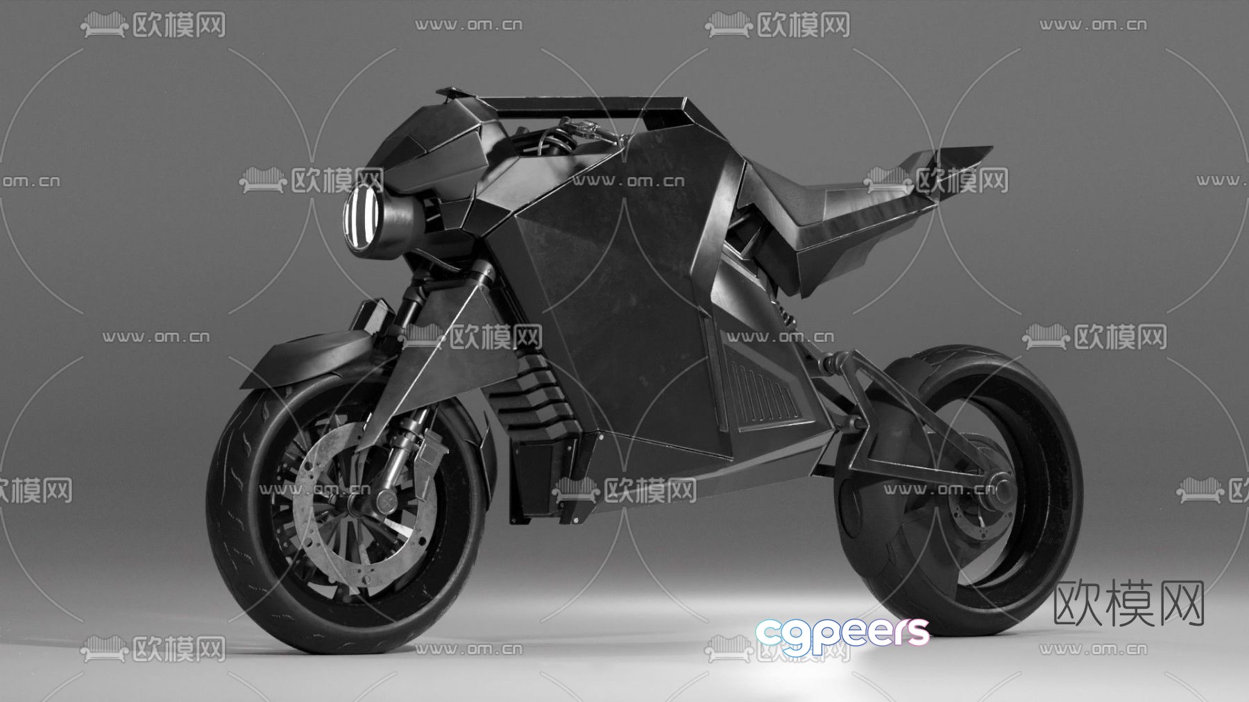Postmodern creative motorcycle free 3d model Postmodern creative motorcycle free 3d model