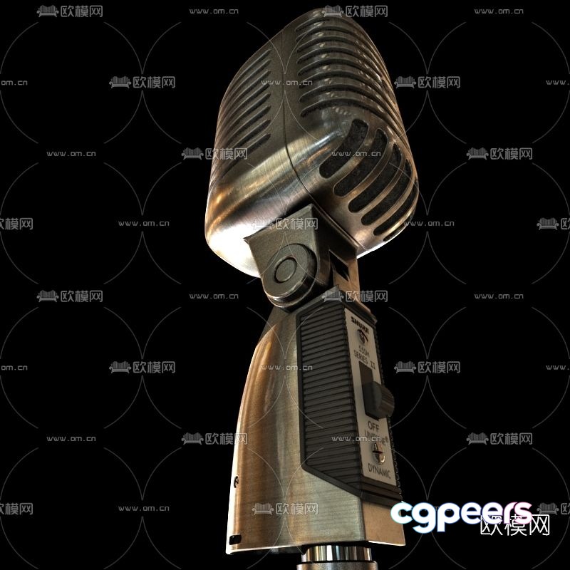 Modern microphone free 3d model Modern microphone free 3d model