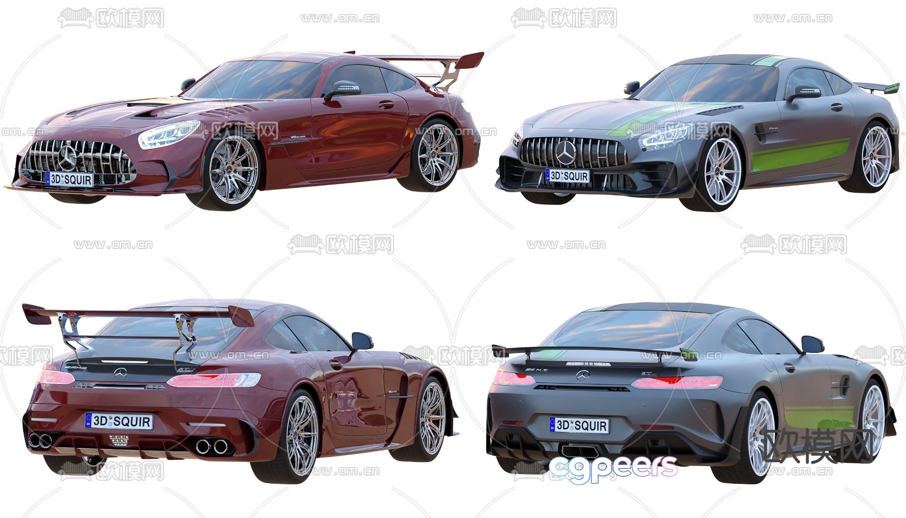 modern mercedes car sports car 3d model modern mercedes car sports car 3d model