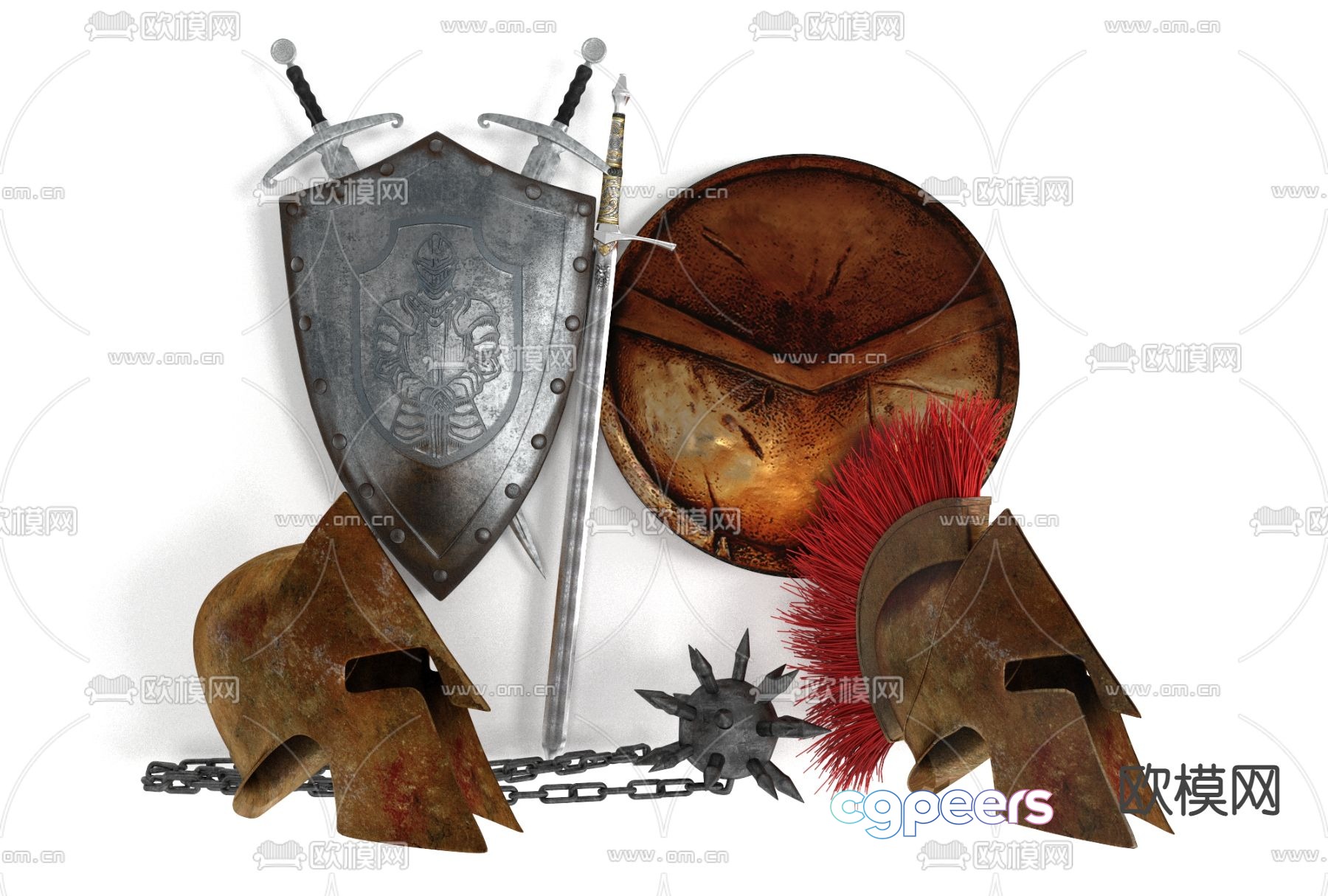Industrial style helmet shield weapon free 3d model Industrial style helmet shield weapon free 3d model