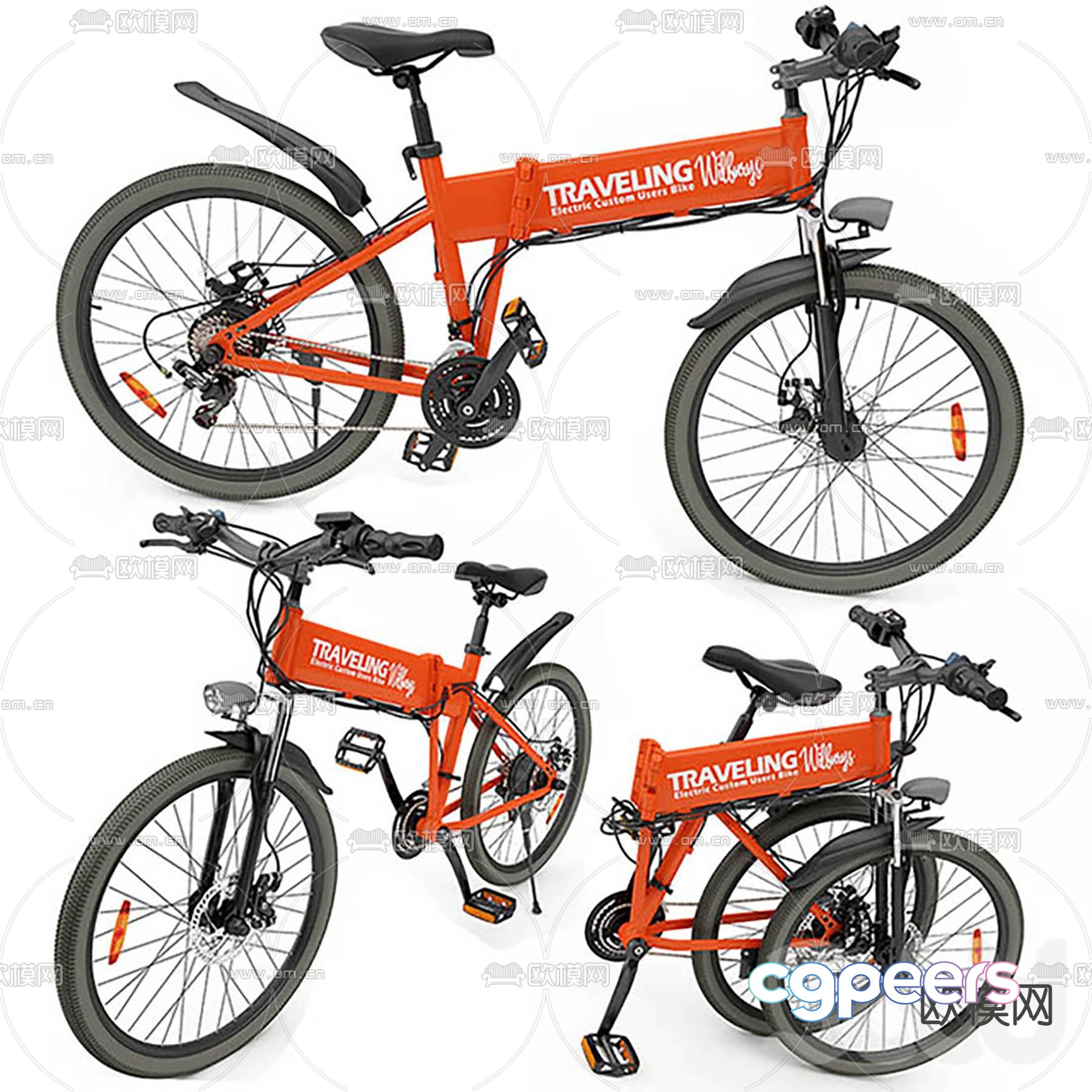 modern bicycle 3d model modern bicycle 3d model