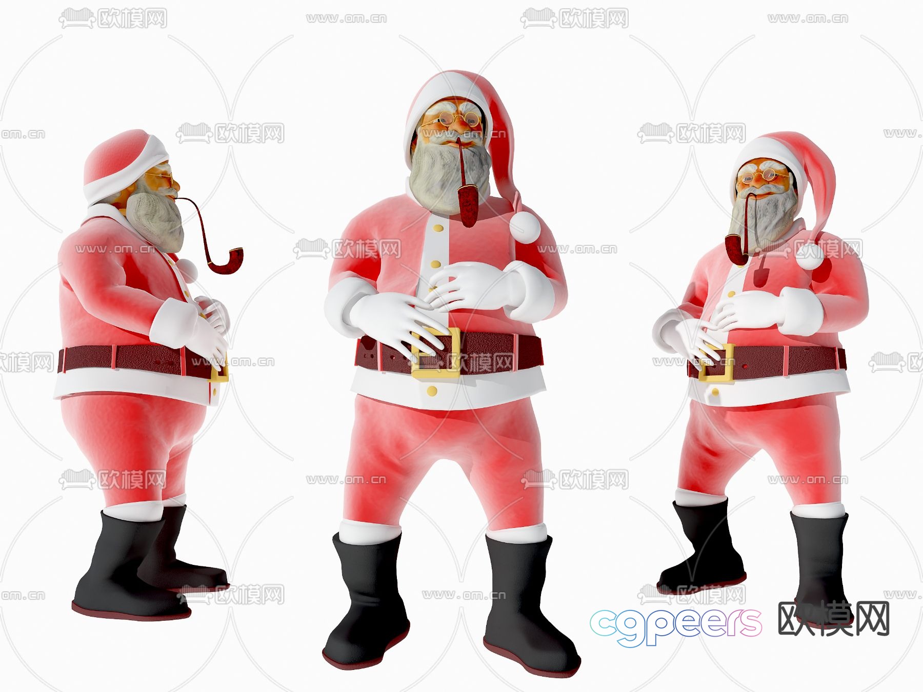 Modern Santa Claus 3d model Modern Santa Claus 3d model