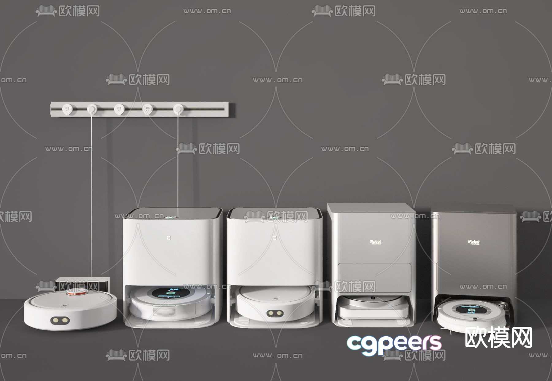 Modern intelligent sweeping robot 3d model Modern intelligent sweeping robot 3d model