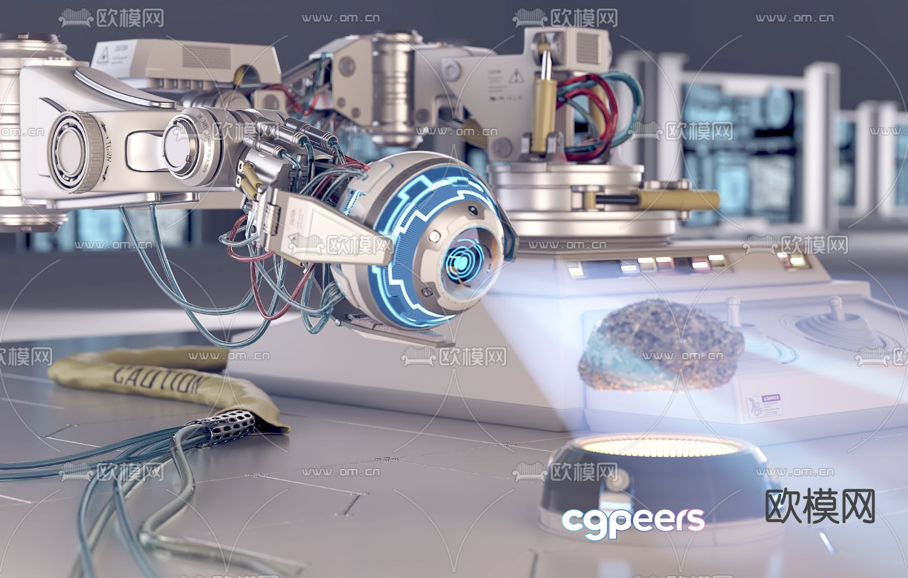 Modern industrial style mechanical arm 3D model Modern industrial style mechanical arm 3D model