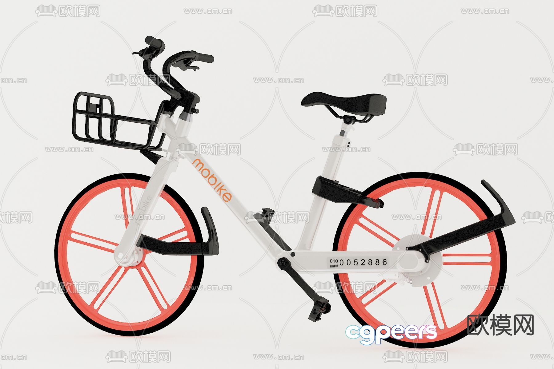 mobike shared bicycle 3d model mobike shared bicycle 3d model