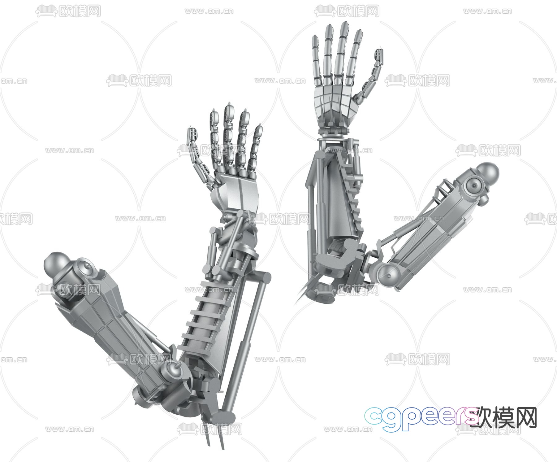 Modern robotic arm 3d model Modern robotic arm 3d model