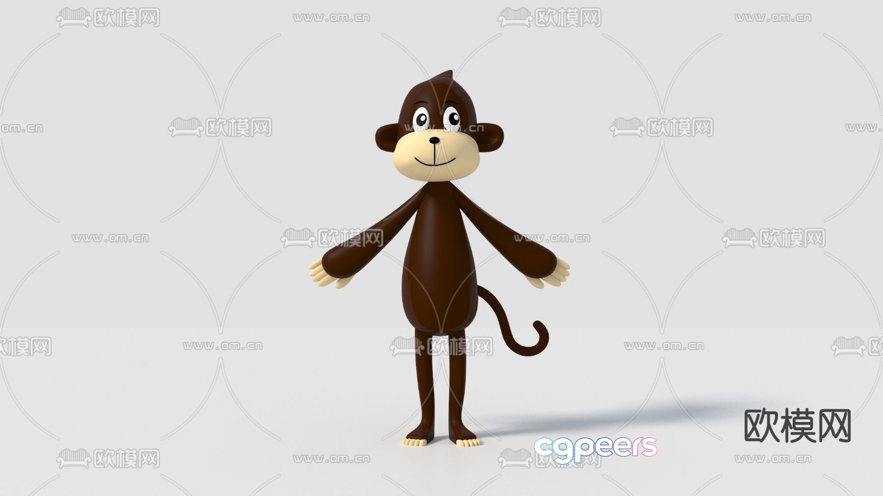Modern cartoon toy monkey 3d model Modern cartoon toy monkey 3d model
