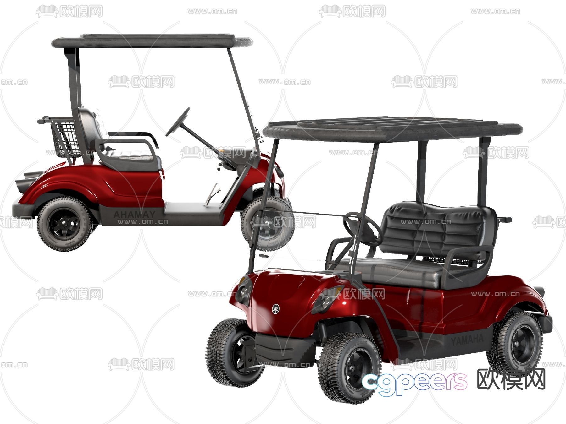 Modern golf sightseeing car patrol car electric car 3d model Modern golf sightseeing car patrol car electric car 3d model