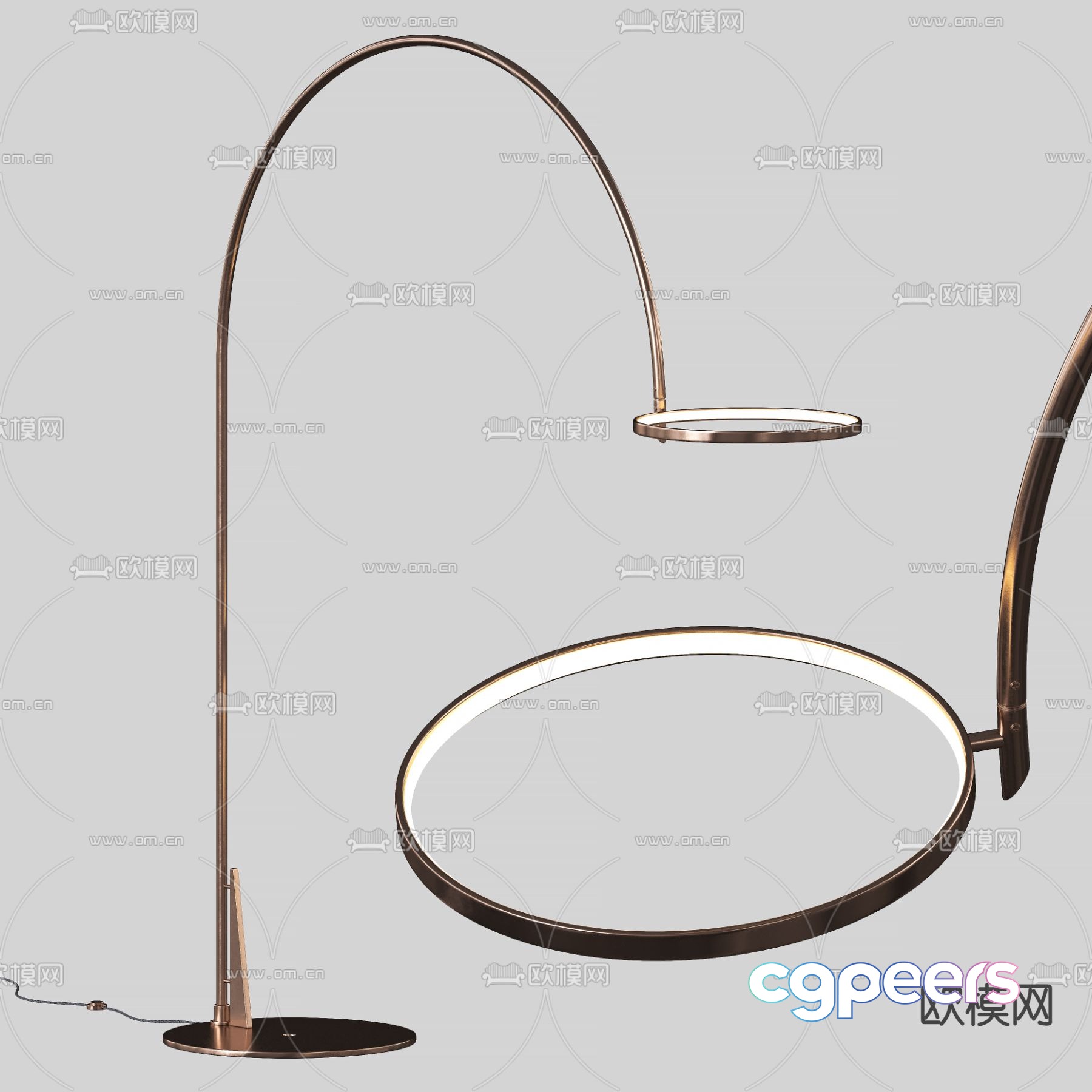 Cattelan Italia modern light luxury floor lamp 3d model Cattelan Italia modern light luxury floor lamp 3d model