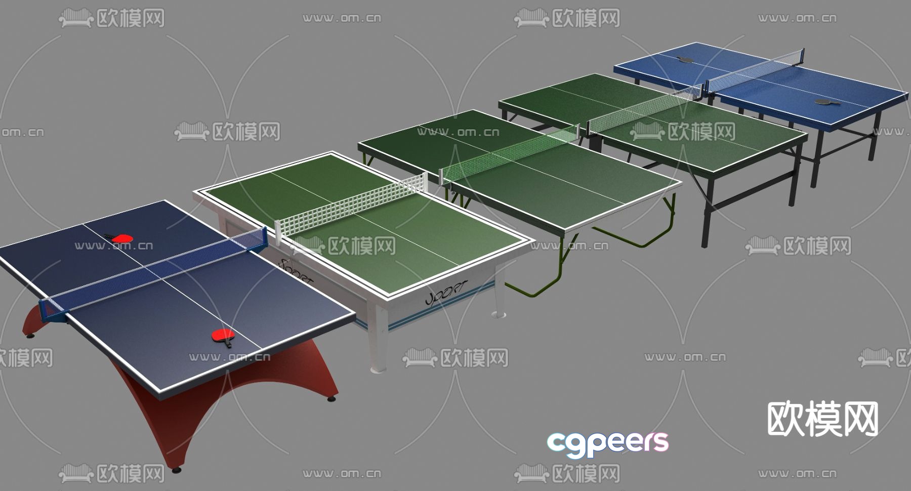Modern table tennis table 3d model Modern table tennis table 3d model