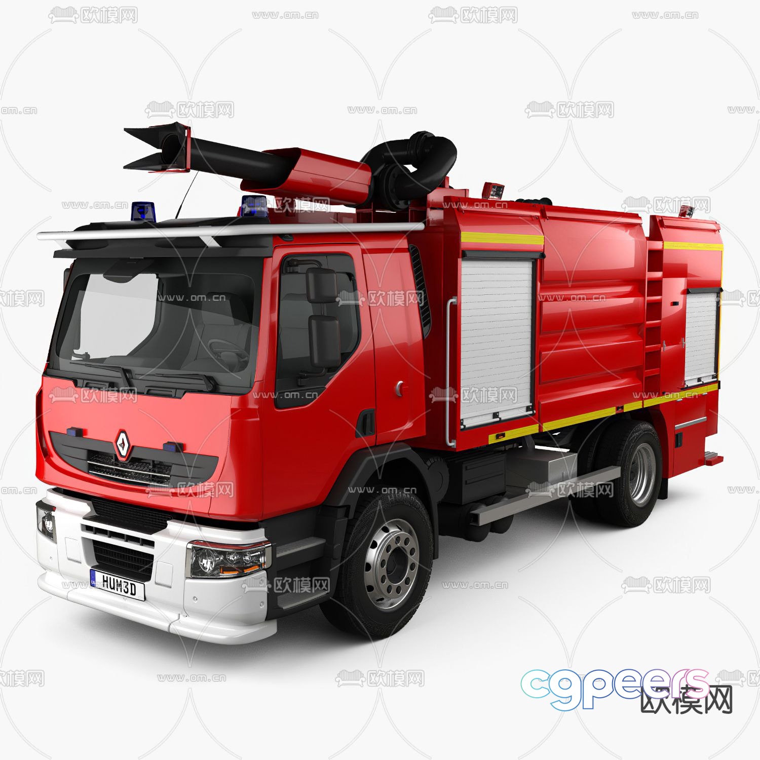 Modern fire truck firetruck 3d model Modern fire truck firetruck 3d model