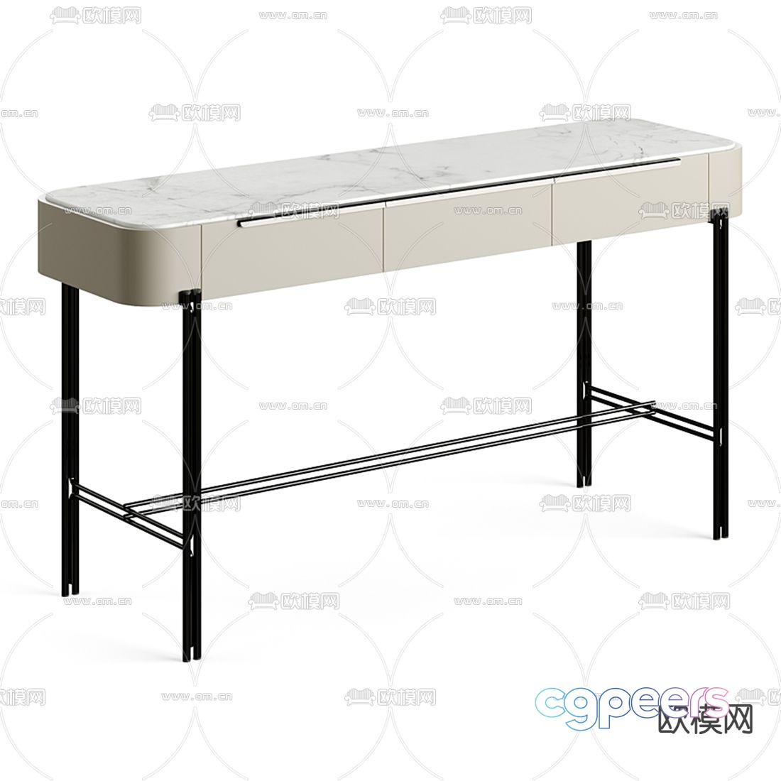 FENDI dressing table dressing table 3d model FENDI dressing table dressing table 3d model