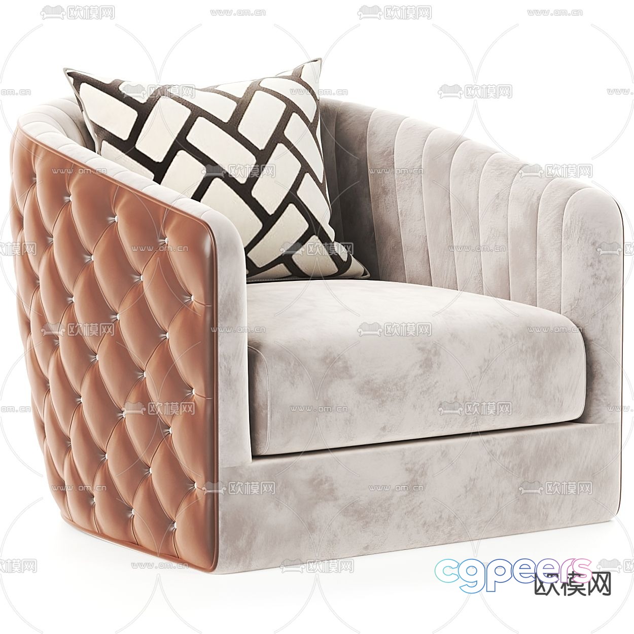 FLEXFORM single sofa leisure sofa 3d model FLEXFORM single sofa leisure sofa 3d model
