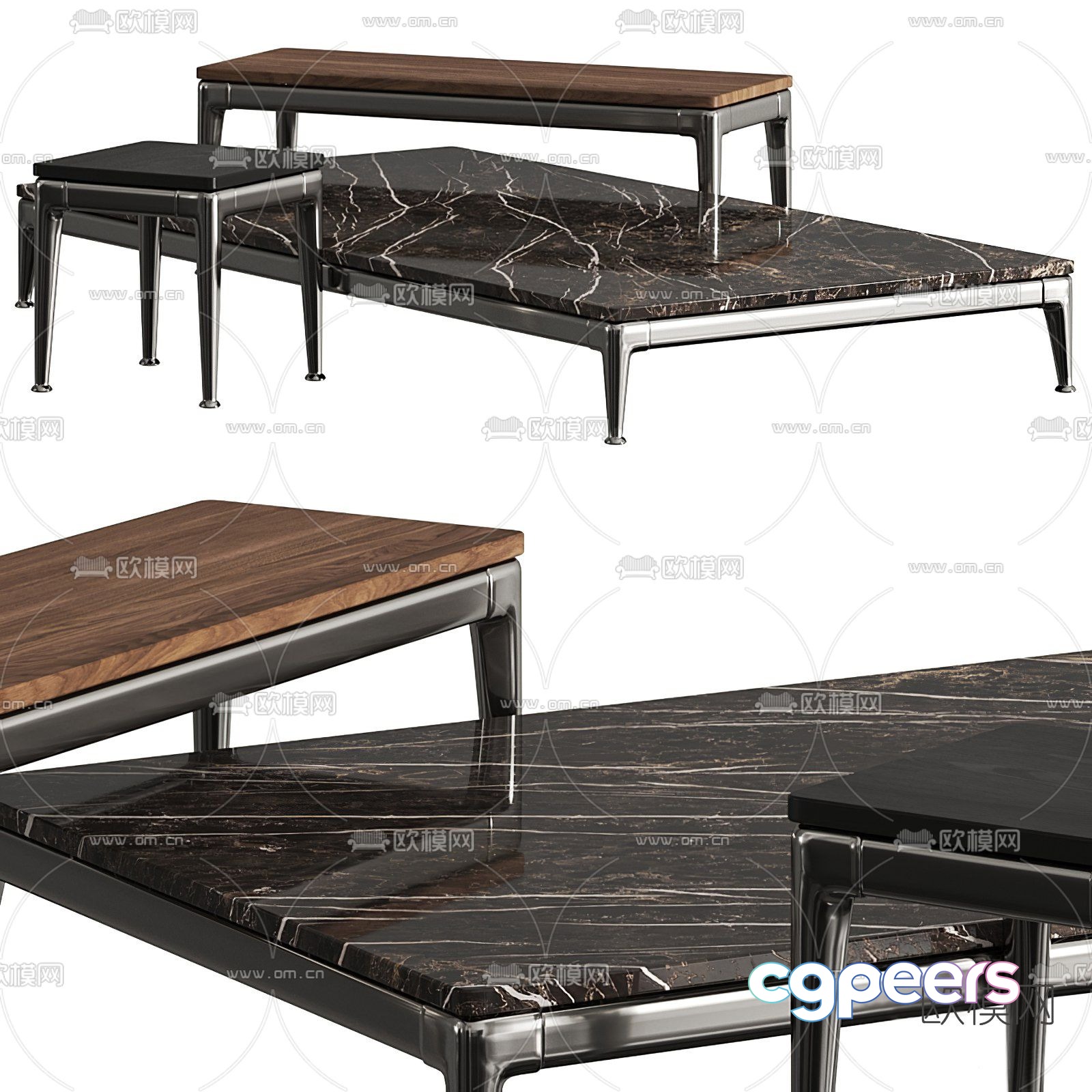 poliform coffee table corner table 3d model poliform coffee table corner table 3d model