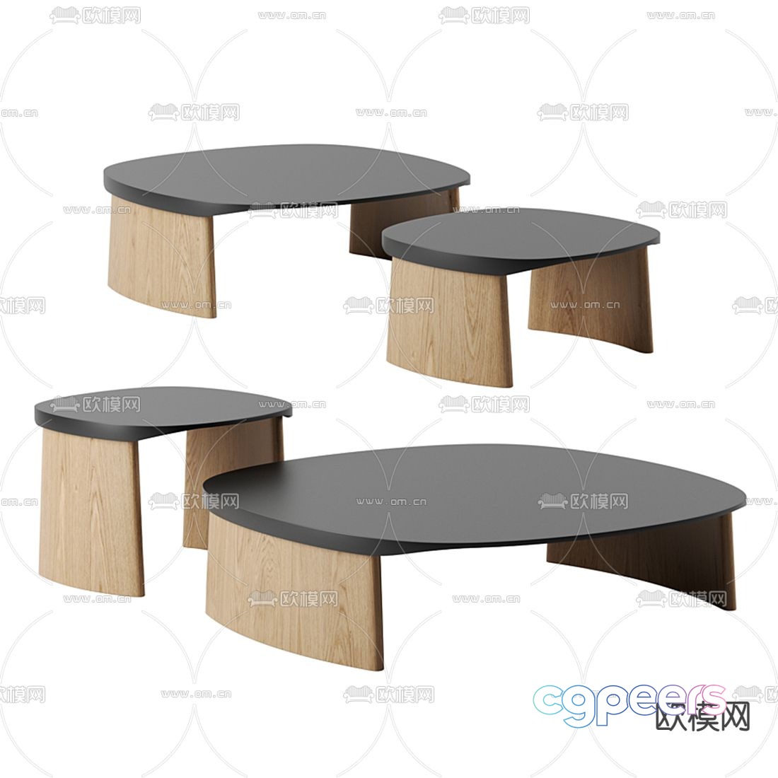 Molteni&C rounded corner coffee table 3d model Molteni&C rounded corner coffee table 3d model