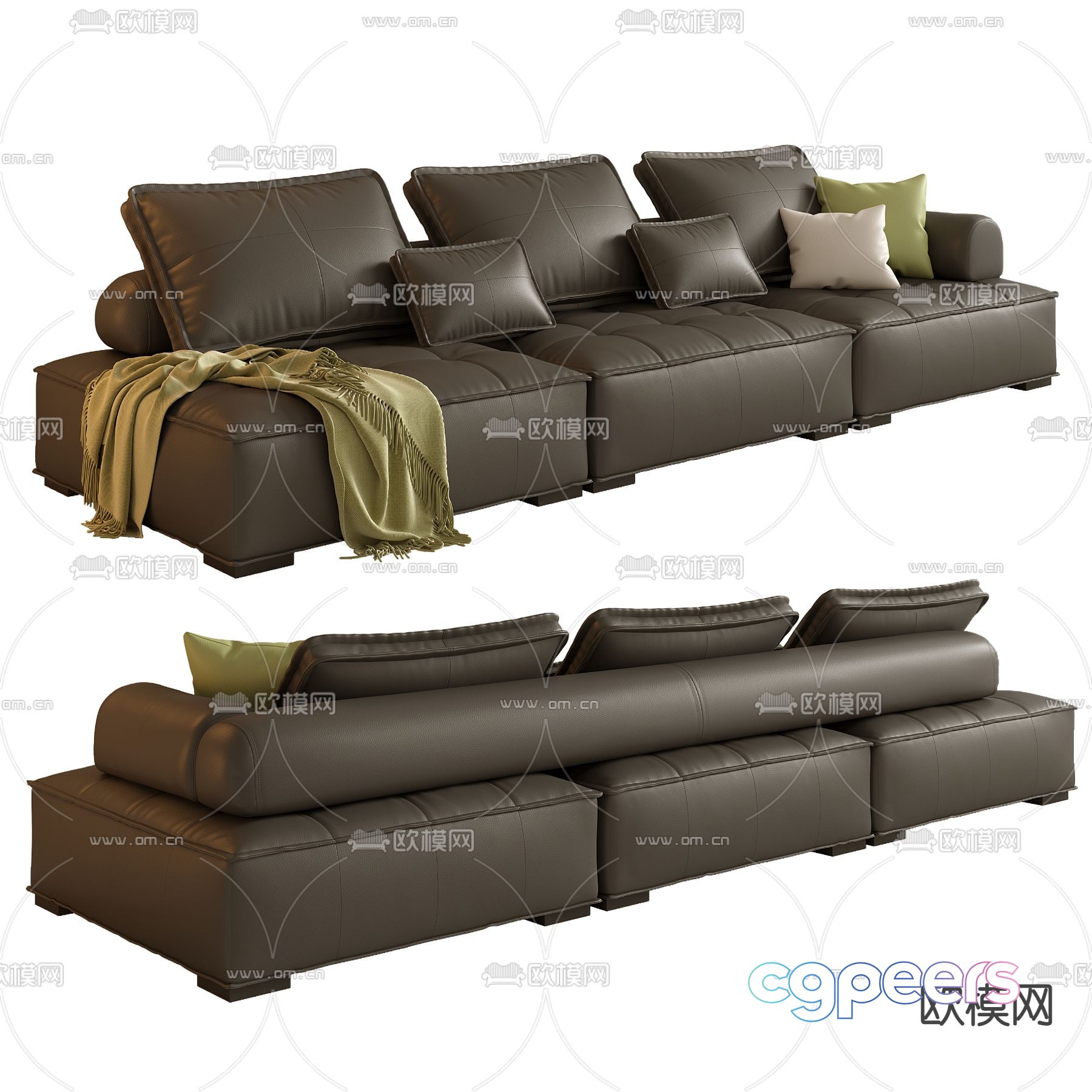 Poliform modular sofa upholstered sofa 3d model Poliform modular sofa upholstered sofa 3d model