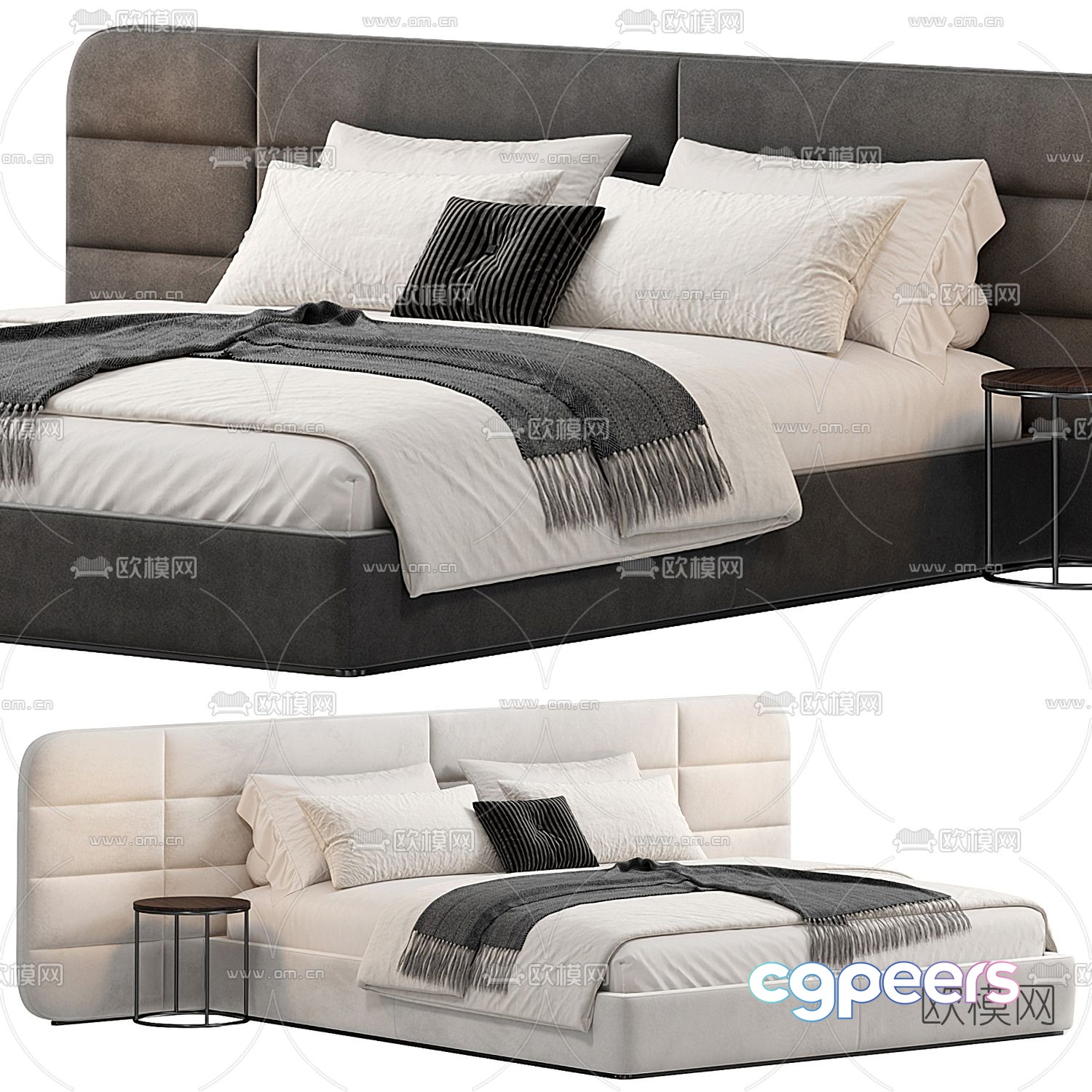 MISSANA double bed 3d model MISSANA double bed 3d model