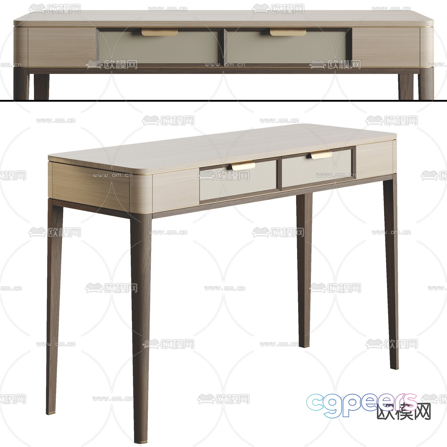 Poliform Dressing Table Desk 3d model Poliform Dressing Table Desk 3d model