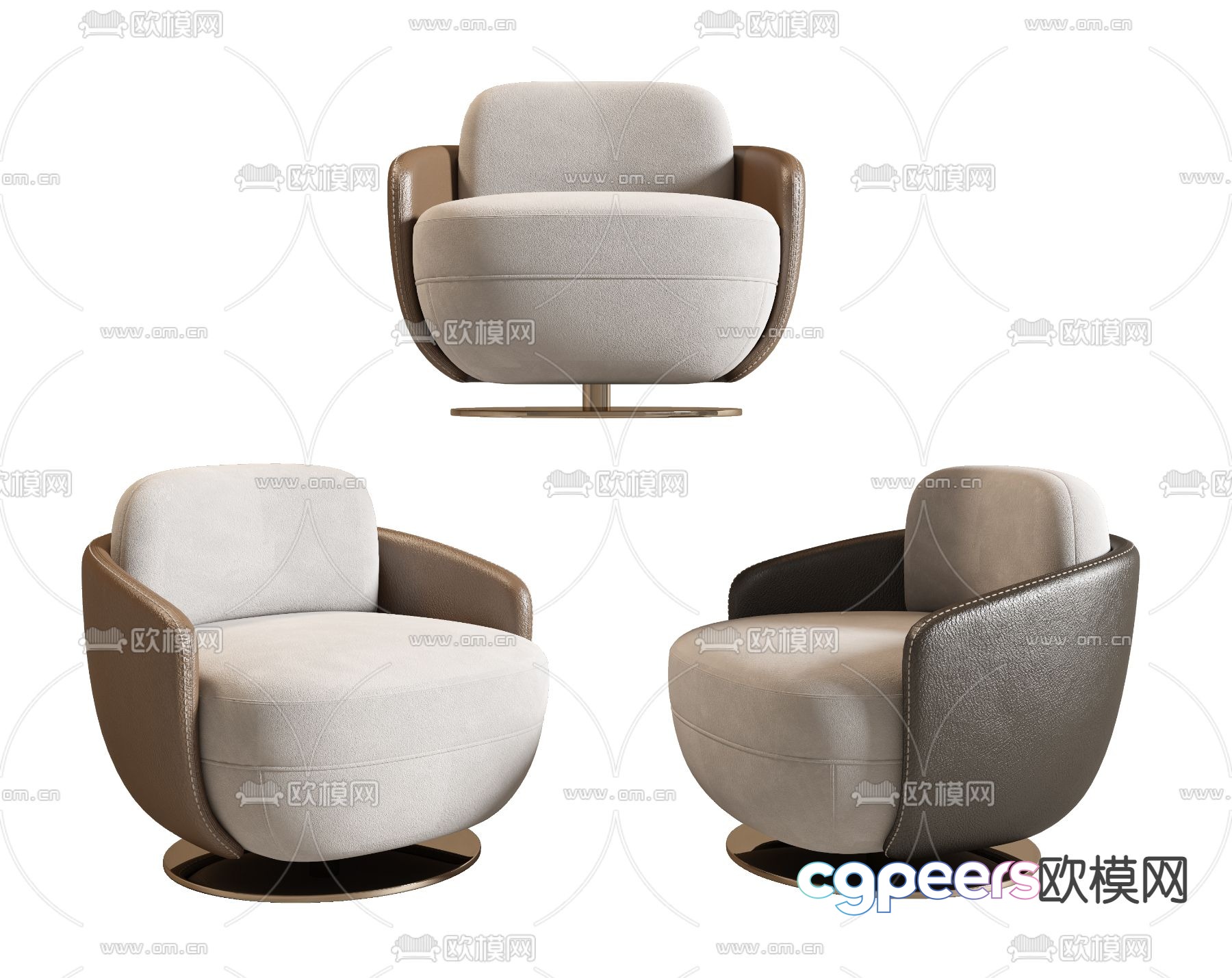 Poliform single sofa 3d model Poliform single sofa 3d model