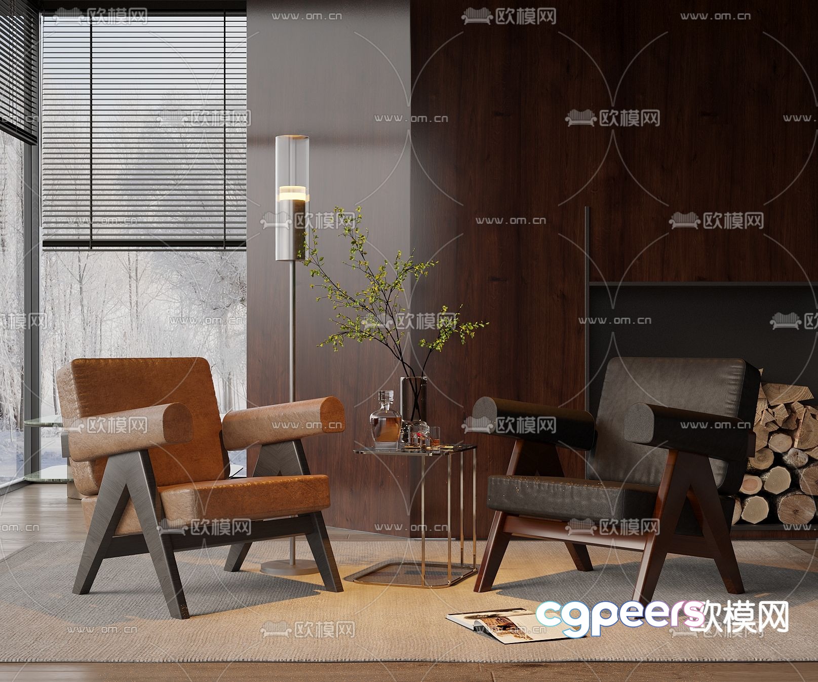 GIORGETTI leisure chair single chair 3d model GIORGETTI leisure chair single chair 3d model
