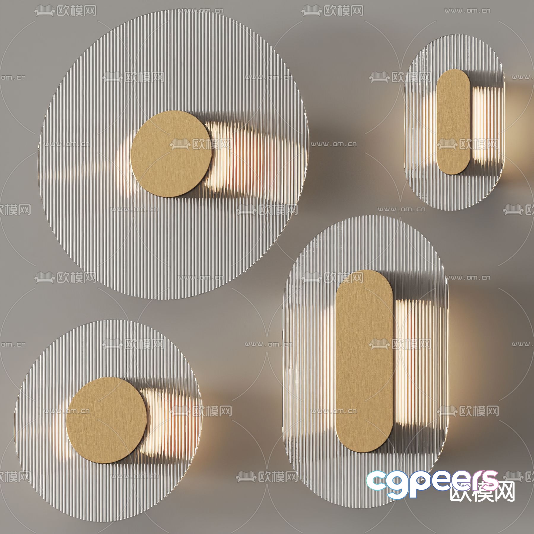 BAXTER round wall light 3d model BAXTER round wall light 3d model