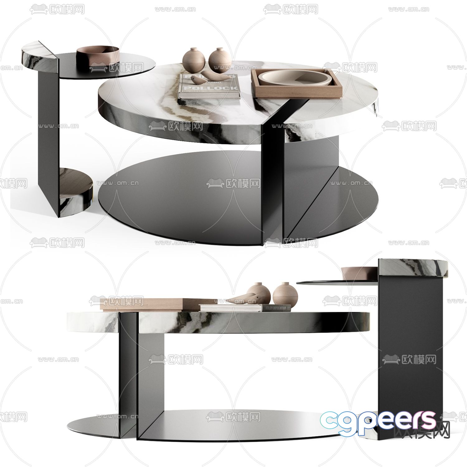 MISSANA round coffee table 3d model MISSANA round coffee table 3d model