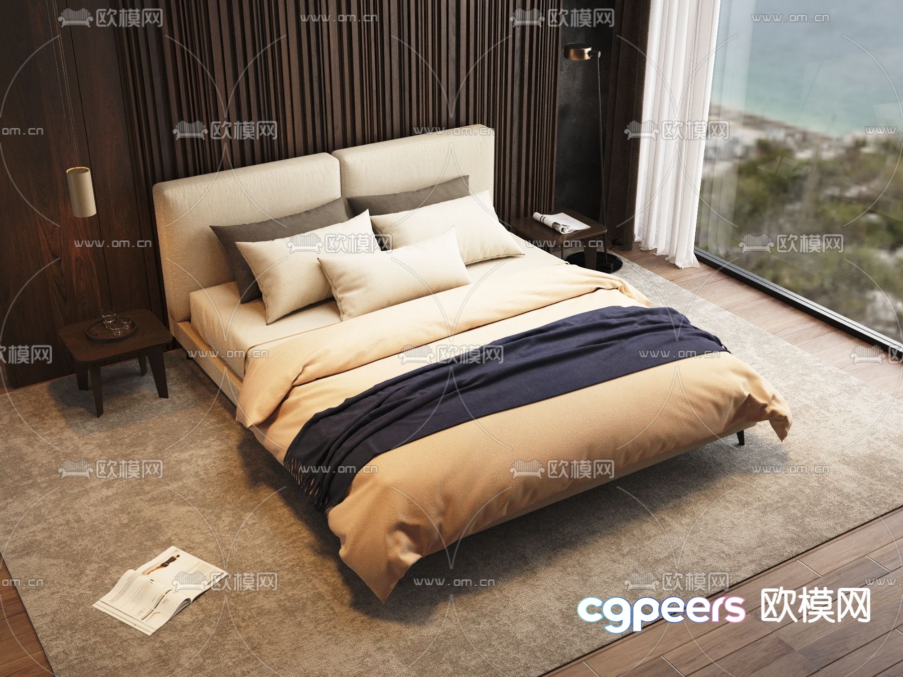 POLIFORM double bed 3d model POLIFORM double bed 3d model