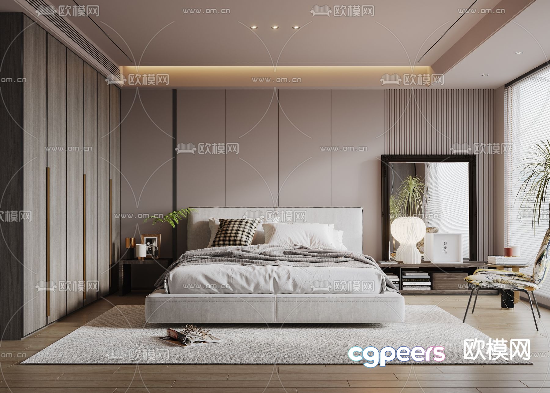poliform bedroom second bedroom 3d model poliform bedroom second bedroom 3d model