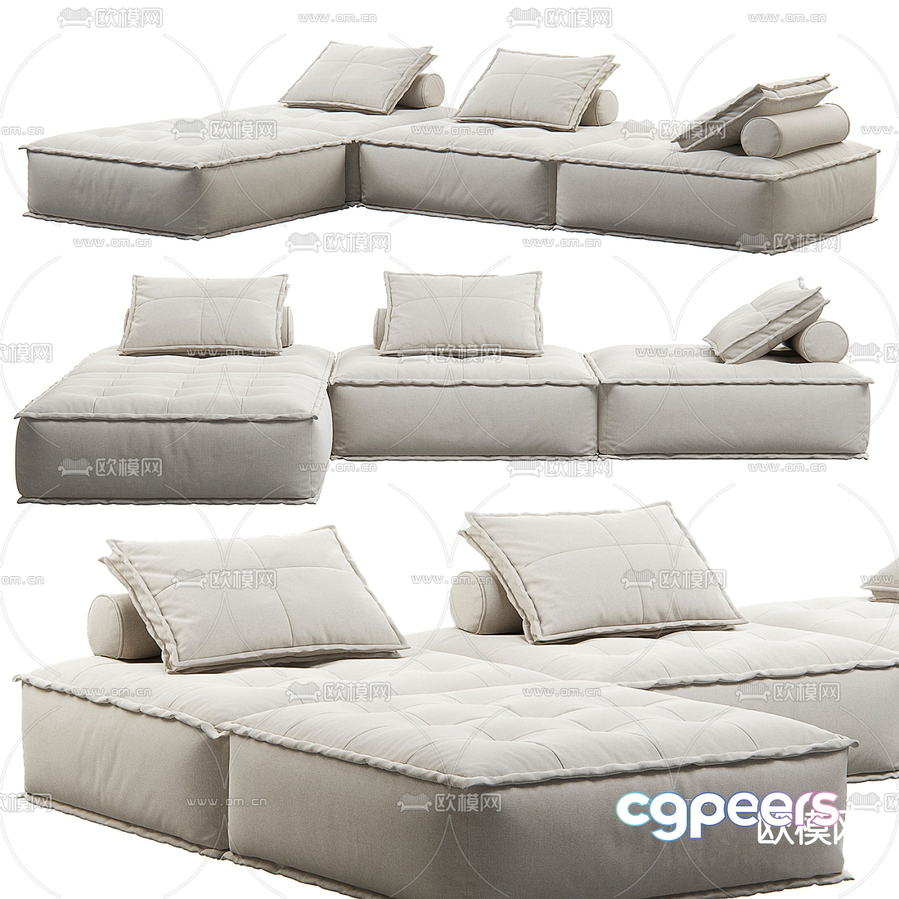 Poliform corner sofa 3d model Poliform corner sofa 3d model