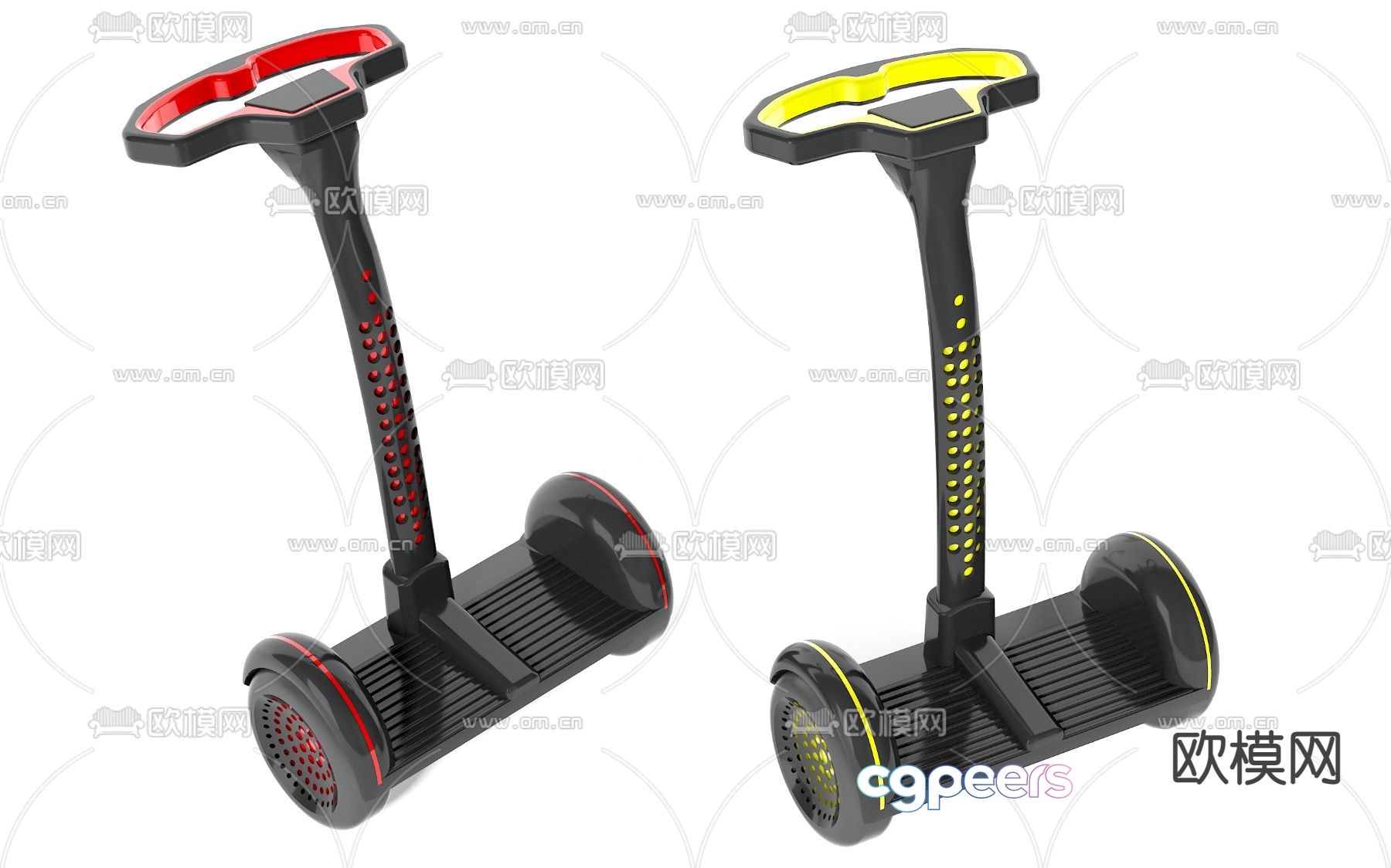 Balance car scooter 3d model Balance car scooter 3d model