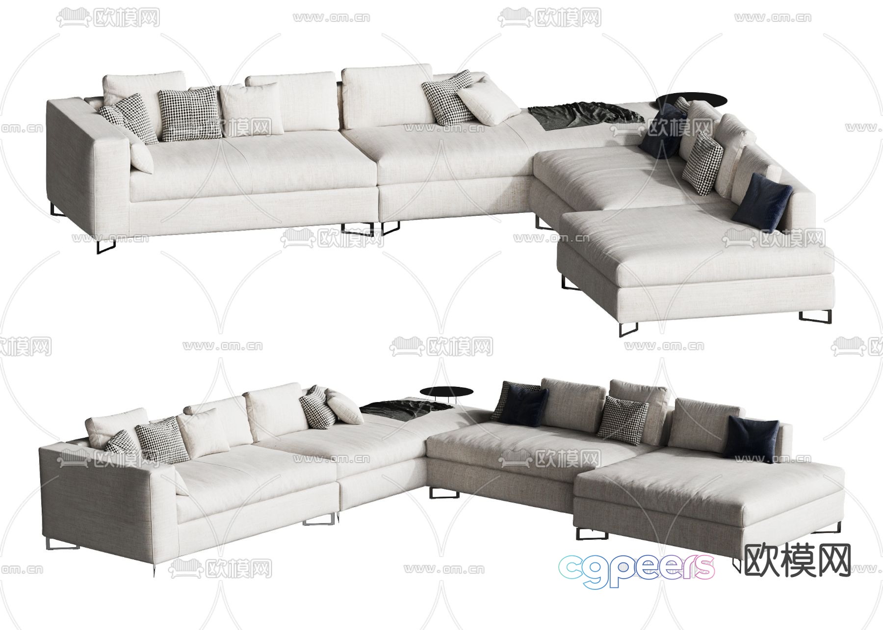 FLEXFORM corner sofa upholstered sofa 3d model FLEXFORM corner sofa upholstered sofa 3d model