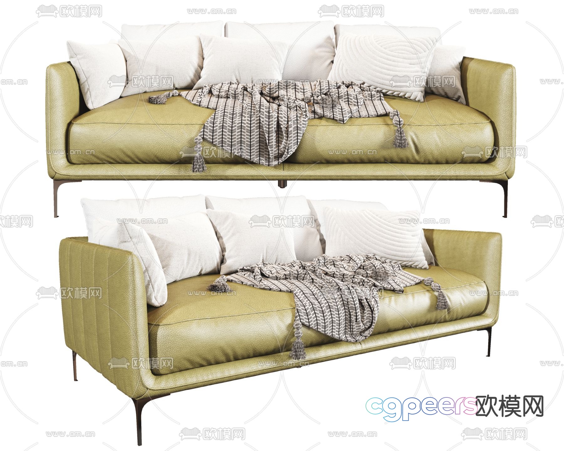 MISSANA double sofa 3d model MISSANA double sofa 3d model