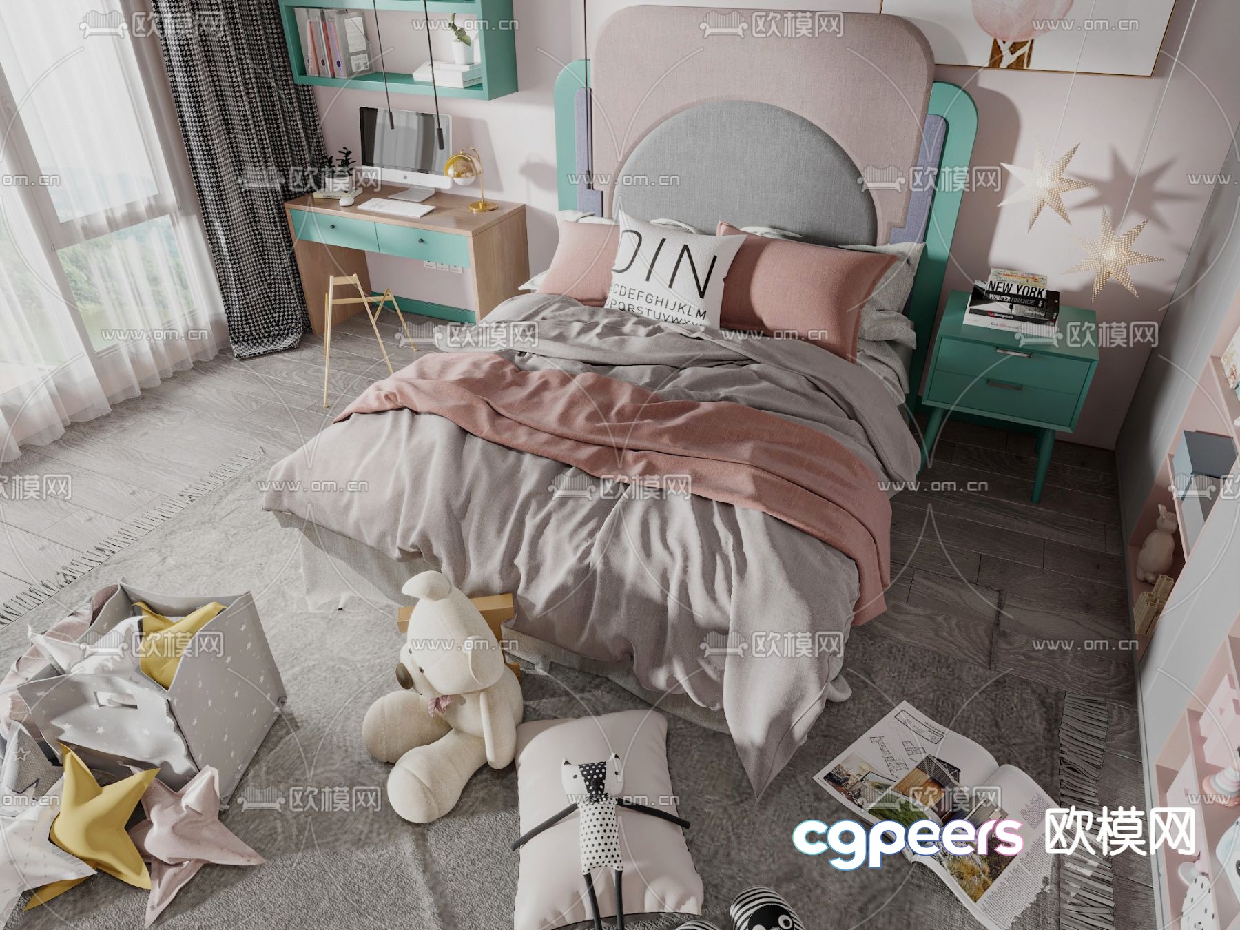 Children’s bed 3d model Children’s bed 3d model